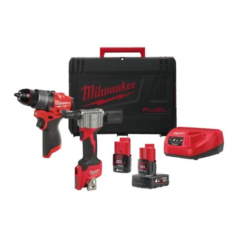 Rabatt Milwaukee M12 FPP2D2-422X Verktygspaket